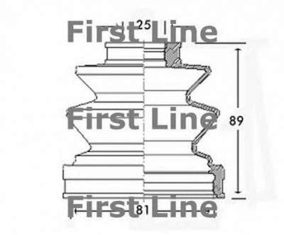 FIRST LINE fcb2458 -  Пыльник, приводной вал